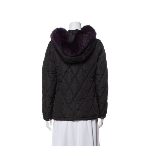 Prada fur trimmed hoodie down jacket size S - Picture 9 of 14
